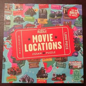 Professor Puzzle Movie Locations 1000 Piece Jigsaw, Sorter and Poster
